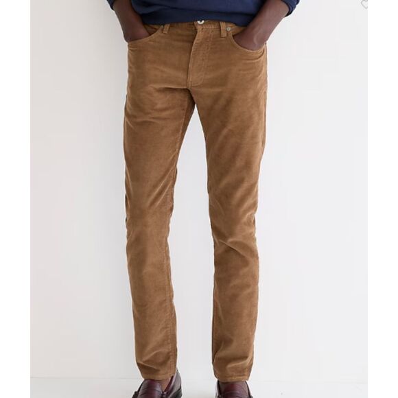 J. Crew Men's‎ 484 Slim-Fit Corduroy Pant Khaki Size W29 L30 Stretch Comfort - Picture 1 of 10